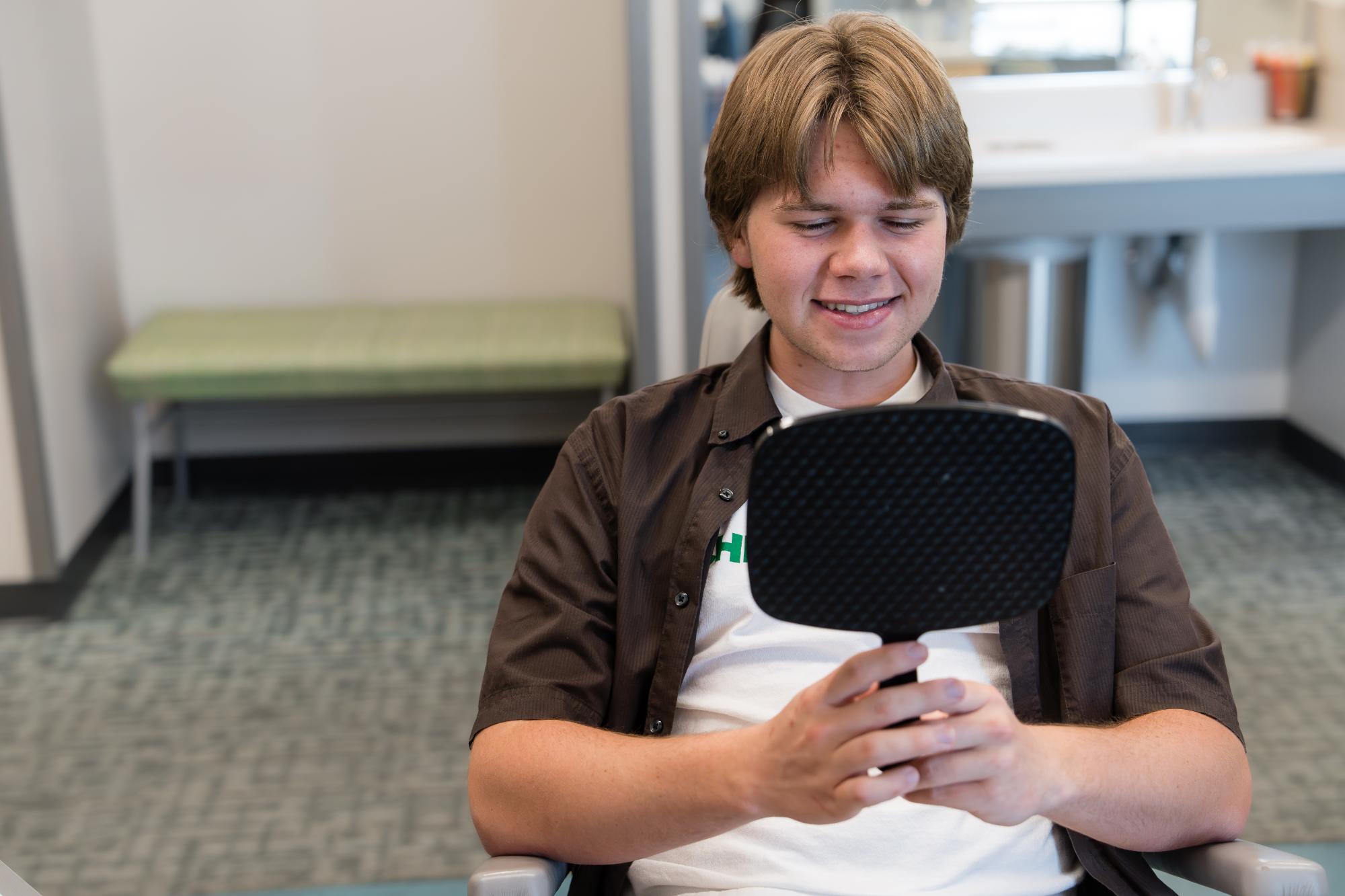 Patient beginning Invisalign or braces treatment at Freytag Orthodontics in Marana